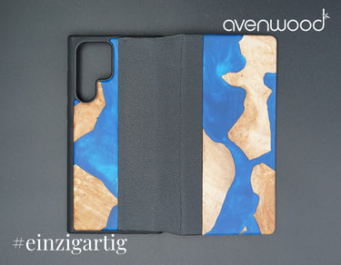 Samsung Galaxy S22 Ultra PORTO COLLECTION FLIPCASE 9627 Blau